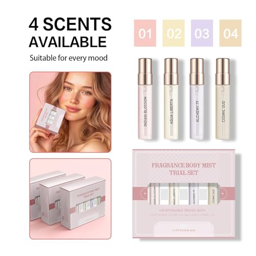 Long Lasting Hair Perfume for Women - Floral Body Spray Set