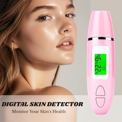 Skin Hydration Tester with LCD Display | Oil & Moisture Analyzer
