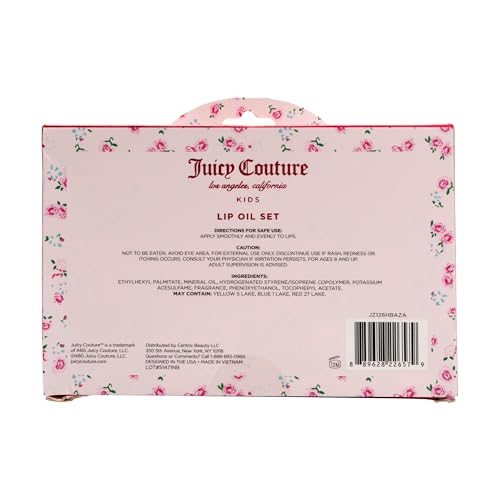 Juicy Couture Kids Lip Oil Set, 6 Pack Hydrating Tinted