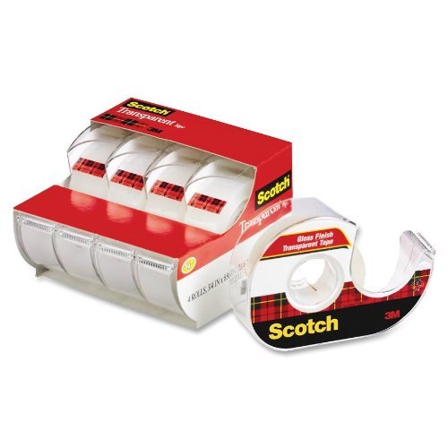 Scotch Transparent Tape, 3/4 in x 850 in, 6-pack
