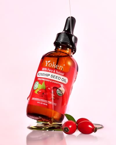 Yoken Organic Rosehip Seed Oil - Cold Pressed, 2 fl oz