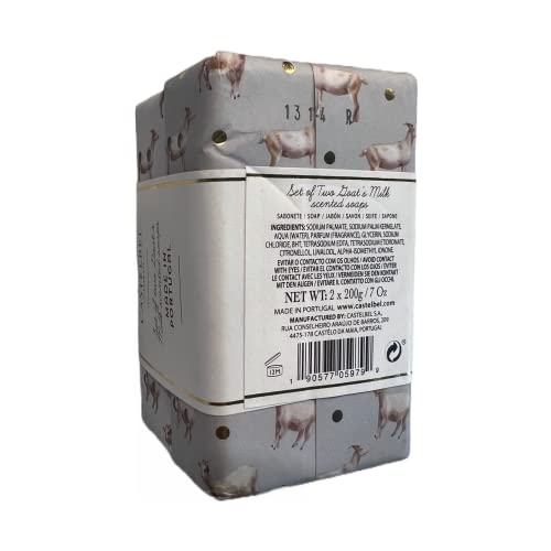 2 (7oz) Castelbel Bars - Goat's MIlk Scented Soap