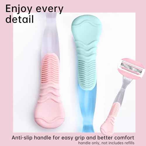 2 Pack Replacement Razor Handle Compatible with Venus only, Pink