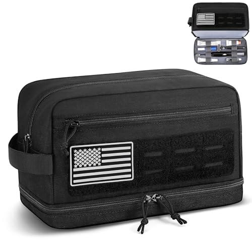 Tactical Toiletry Bag for Men - Water-Resistant Dopp Kit