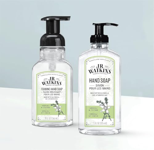 J.R. Watkins Neroli & Thyme Foam Hand Soap Dispenser 3 Pack, 9 fl oz