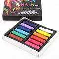 Joyeee 12 Color Washable Hair Chalk - Temporary Hair Dye