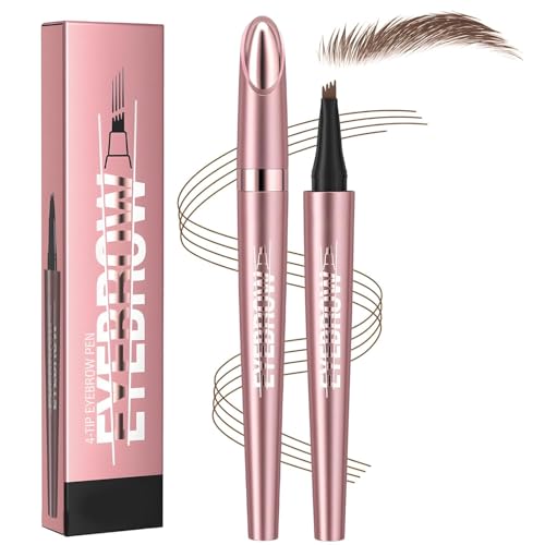 4-Tip Micro Eyebrow Pencil, Waterproof & Long-Lasting