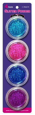 Glitter Tattoo Refill 4-Pack Extra Large Cosmetic Grade