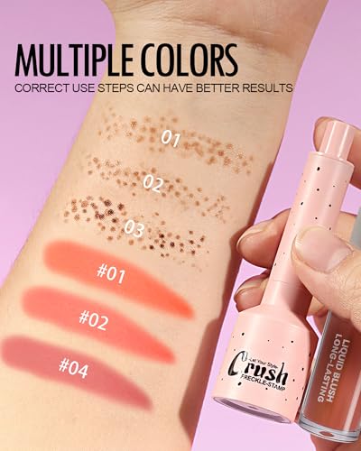 Freckle Stamp & Blush Set - Natural Liquid 2-in-1 Makeup