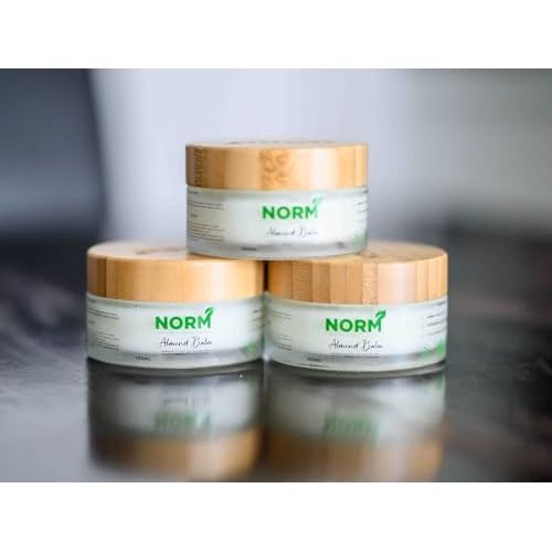 Almond Hand & Body Balm With 100% Natural Ingredients, Eco-Friendly Recyclable Glass Container With Bamboo Lid, Cruelty-Free - 30ml