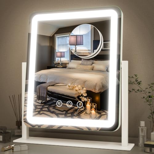 FENNIO 15x12.6" LED Vanity Mirror with Touch Dimmer & 3-Color Lights