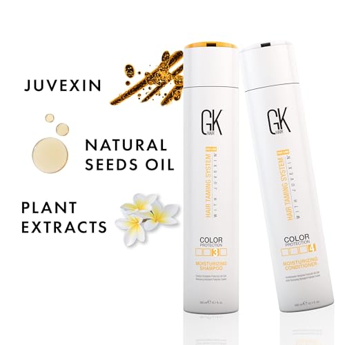 GK HAIR Color Protection Moisturizing Shampoo and Conditioner with Argan Hair Oil Combo free from Paraben and Sulfae for Damaged Frizzy Oily and Dry Hairs