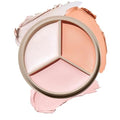 THESAEM Cover Perfection Triple Pot Concealer - 05 Dark Up Beige for Dark Circles & Under-Eye - 3-Color Multi Concealer Palette with Volume & Brightening - Korean Makeup with Sweet Almond Oil