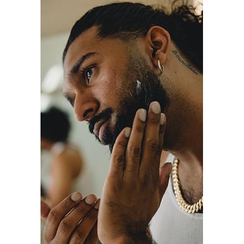 The Shop by LeBron James Men's Conditioning Beard Cream, Leave-In Moisturizer with Avocado Oil & Shea Butter, Softens, Hydrates & Tames Facial Hair, Lightweight & Non-Greasy, Eucalyptus Scent, 4 Fl Oz