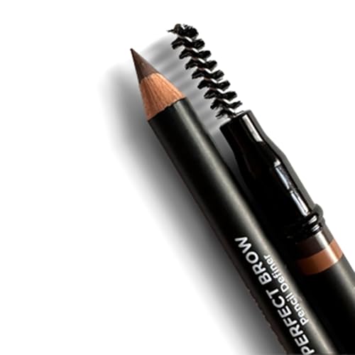 Lord & Berry Perfect Brow Pencil Definer Brunette 1706 - Highly Pigmented Eyebrow Makeup with Spoolie & Dual Tip