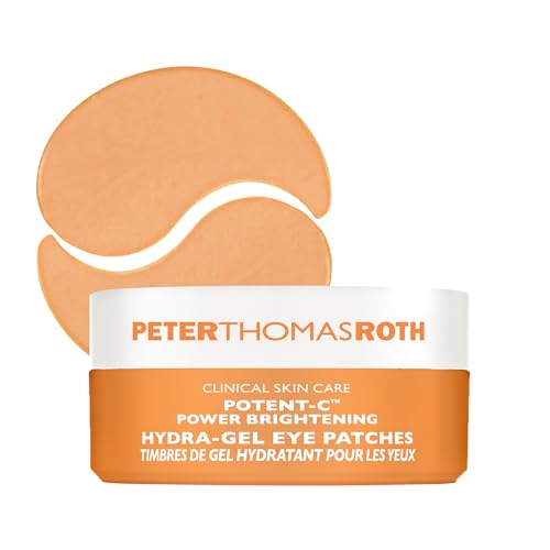 Peter Thomas Roth | Potent-C¢â Power Brightening Hydra-Gel Eye Patches | Eye Mask Patches for Under-Eye Bags and Fine Lines | Brightens The Look of Dark Circles