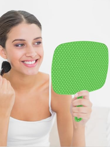 BEFUI Green 12.4x9 Inch Handheld Shower Mirror, Wide View & HD Reflection
