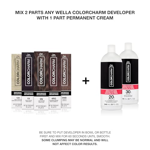 COLORCHARM Permanent Cream Hair Color | 100% Gray Coverage