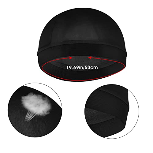 Sibba 3-Pack Satin Wave Caps for Men Women Silk-Feel Durag Headwear