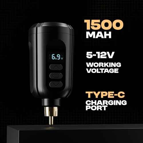 Tattoo Gun Kit Wireless Rotary Tattoo Machine Pen Kit with 1PCS Battery and 20 Pcs Cartridge Needles 7 Colors Ink Complete Tattoo Supplies RN-TK2004-1