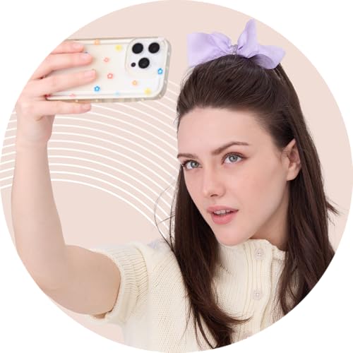 DAFNI KLIX Magnetic Hair Clips - Strong Hold Lavender Bow Design