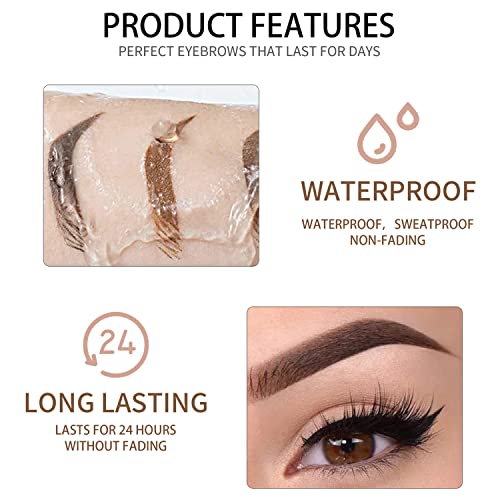 Waterproof Eyebrow Gel - 8 Colors, Long-Lasting & Smudgeproof