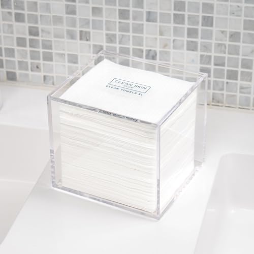Clear Acrylic Box for 50 XL Towels - Bathroom Storage