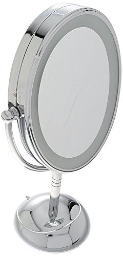 Conair LED Lighted Makeup Mirror, 1X/7X Magnification, Double Sided
