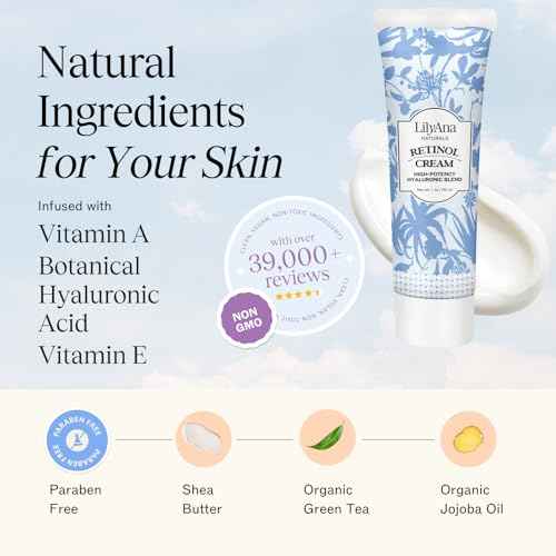 LilyAna Naturals Anti Aging Retinol Face Cream for Women ? Wrinkle & Neck Cream for Firming, Retinol Moisturizer for Face with Hyaluronic Acid, Hydrating Night Cream for Fine Lines, Collagen Boost
