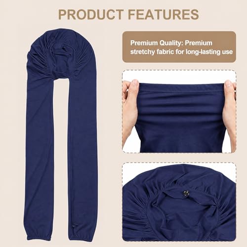 Samurai Hair Wrap for Braids, 2-Pack Sleep Bonnet