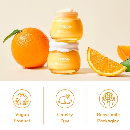 FRUDIA WELCOS Citrus Brightening Face Cream w/Mandarin Peel Extract, 1.94 fl oz