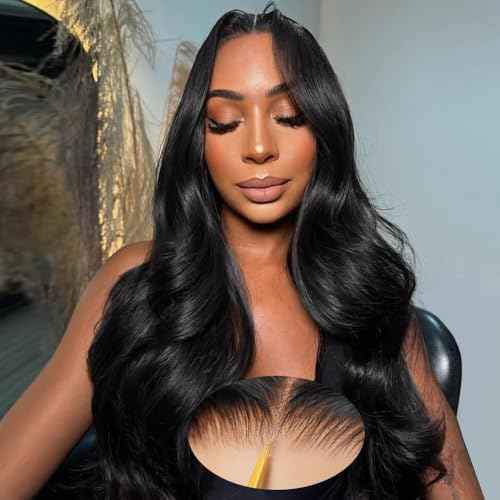 Glueless Wigs Human Hair Pre Plucked Pre Cut 30 Inch 9x6 Wear and Go Body Wave HD Lace Front Wig Bleached Knots Pre Everything Ready to Wear Closure Wig 200 Density for Women