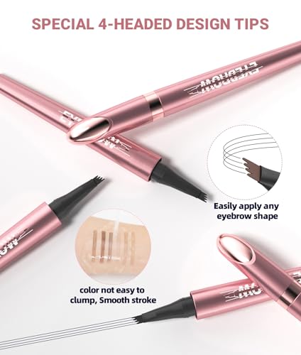 Microblading Eyebrow Pencil 4-Tip - Waterproof Dark Brown