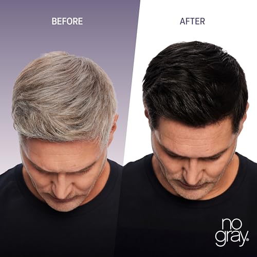 No Gray Permanent Hair Color Shampoo - Dark Brown, 8.45 oz