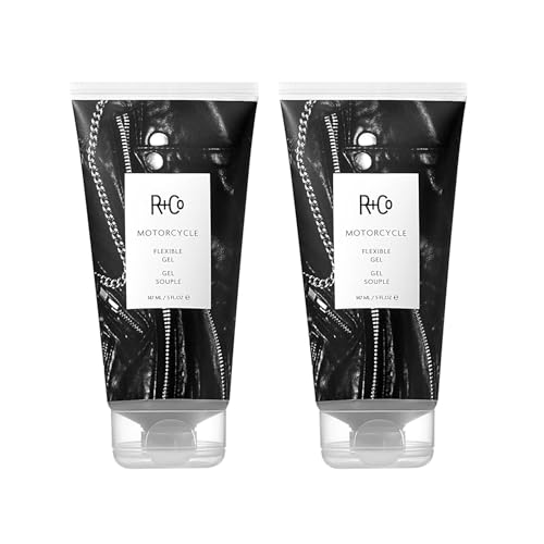 R+Co Motorcycle Flexible Gel |Hybrid Styling Gel with the Flexibility and Shine of a Wax | Heat Protective & Volumizing|Sulfate-Free, Vegan & Cruelty-Free. 5 oz (Pack of 2)