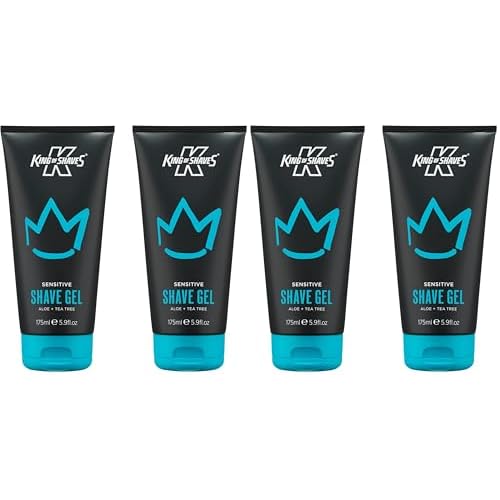 King of Shaves Sensitive Shaving Gel, Low Foam for a Refreshing and Precise Shave, Shave Gel For Men, 2 x 5.92 fl oz (Pack of 2)