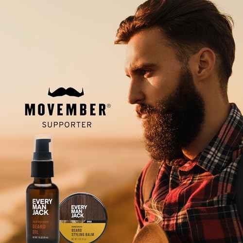 Every Man Jack Mens Beard Oil - Vanilla + Cedar Fragrance - Deeply Moisturizes and Softens Your Beard and Adds a Natural Shine - Naturally Derived with Shea Butter and Argan Oil - 1 fl oz