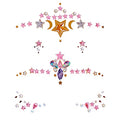 3D Face Jewels Stickers - Rhinestone Glitter Tattoos