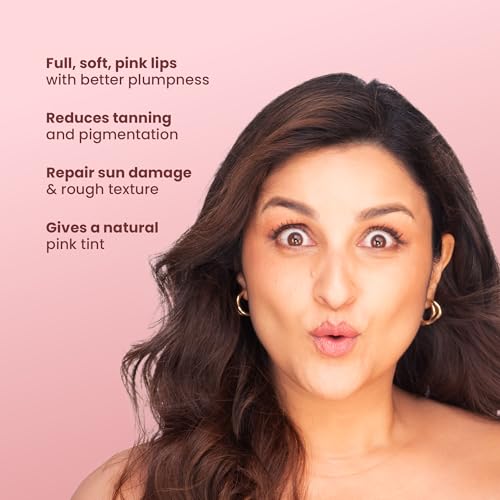 La Pink Strawberry Natural Tinted Lip Balm with Shea & Kokum Butter | Nourished & Soft Lips | 100% Microplastic Free Formulation | 15 gms