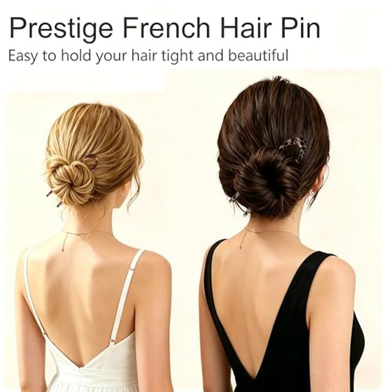 Prestige French Hair Pins for Women - 3 Pack Updos & Buns
