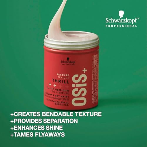 OSiS+ Thrill Fibre Gum - Medium Hold Flexible Style Control with Natural Shine