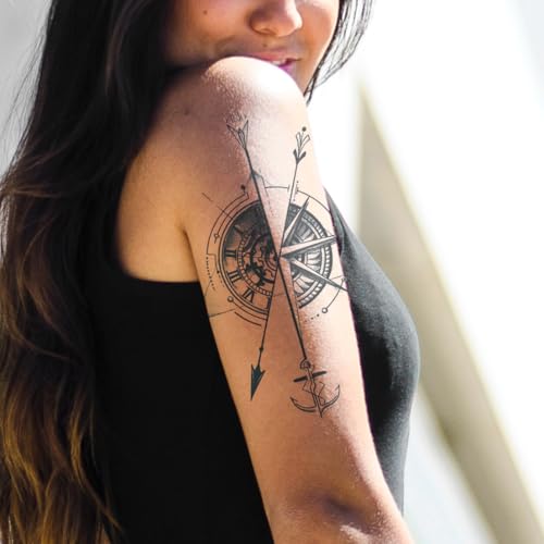 6 Sheets Semi-Permanent Waterproof Temporary Tattoo Stickers