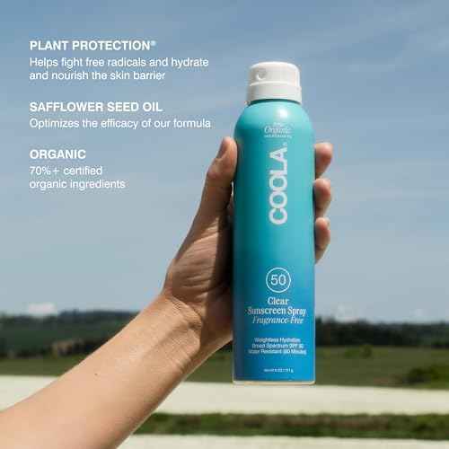 COOLA Organic Sunscreen SPF 50 Sunblock Spray