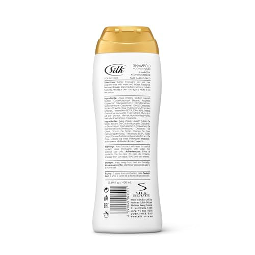SILK 2-in-1 Shampoo & Conditioner for Dry Hair with Avocado Extract
