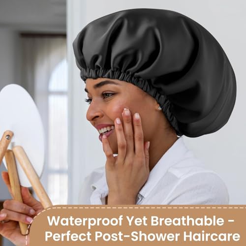 Adjustable Silk-Satin Hair Bonnet for Sleeping – Anti-Frizz Curl Protection