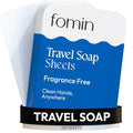 FOMIN Paper Soap Sheets - 100 Portable Travel Sheets in Tin