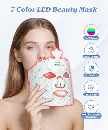 7-Color LED Light Therapy Mask for Face | Red & Infrared