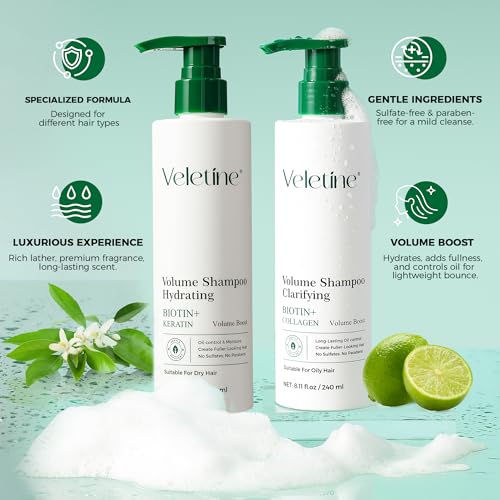 Veletine Volumizing Shampoo for Fine & Oily Hair - 240ml