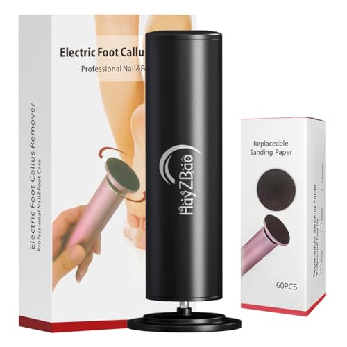 Electric Callus Remover for Feet - High Power Plug-in Device with 60 Sanding Discs
