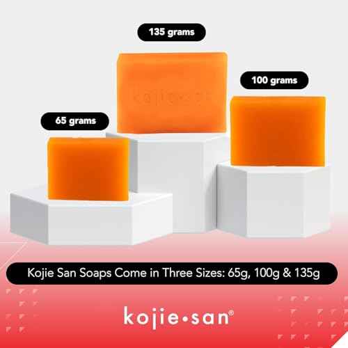 Kojie San Skin Brightening Soap - Original Kojic Acid Dark Spot Remover Soap, Paraben-Free Bar with Coconut & Tea Tree Oil for Face & Body, Gently Exfoliates for Smooth, Even Skin Tone ? 100g x 3 Bars